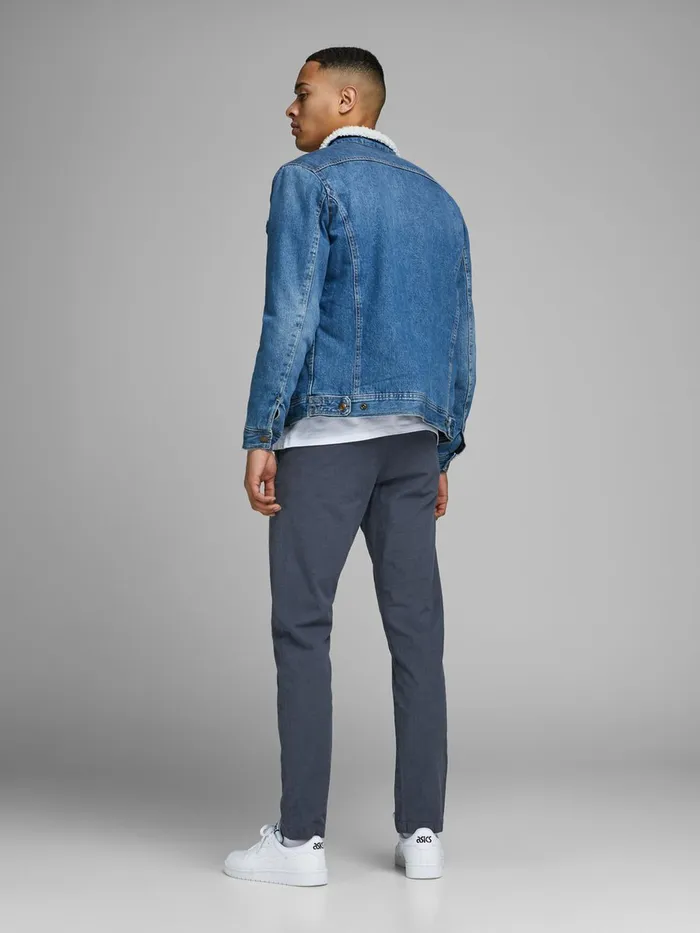 Trousers JACK and JONES Mens MARCO KENSO AKM 638 CHINOS Grey Vintage Indigo