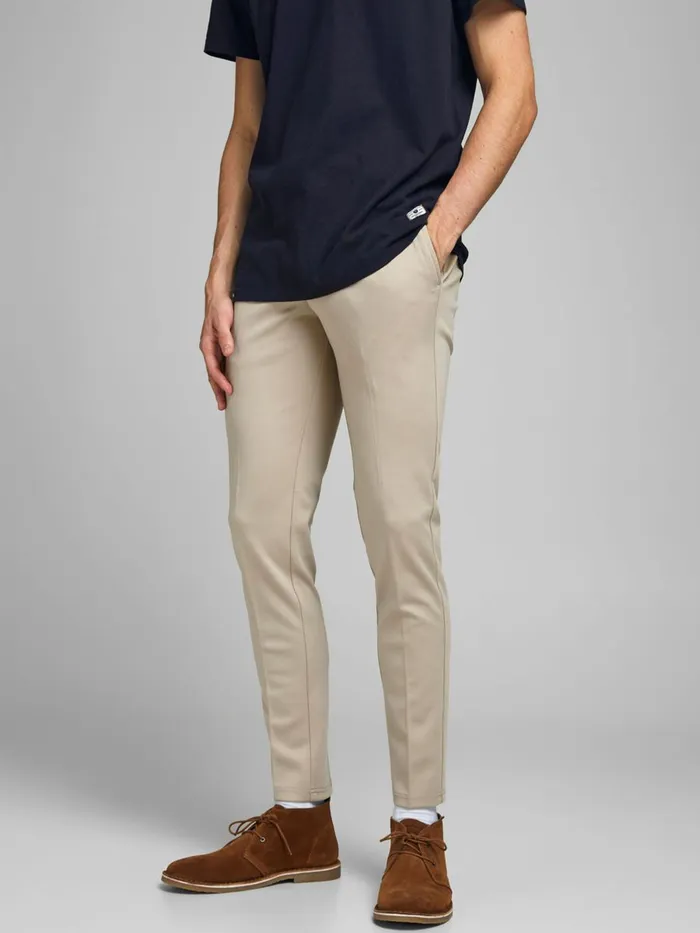 Trousers JACK and JONES Mens MARCO PHIL CHINOS Beige Crockery