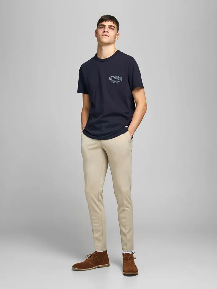 Trousers JACK and JONES Mens MARCO PHIL CHINOS Beige Crockery