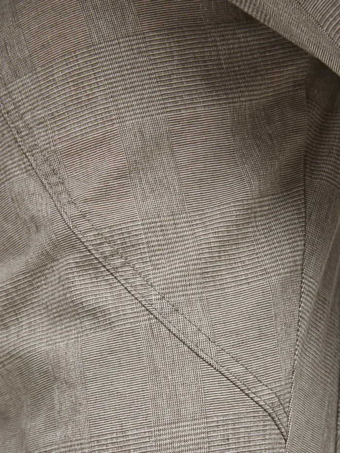 Trousers JACK and JONES Mens PAUL FLAKE CHECKED PLUS SIZE CARGO TROUSERS Grey Light Gray