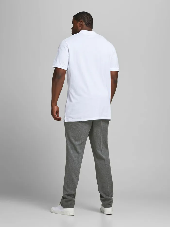 Trousers JACK and JONES Mens SLIM FIT PLUS SIZE CHINOS Grey Grey Melange
