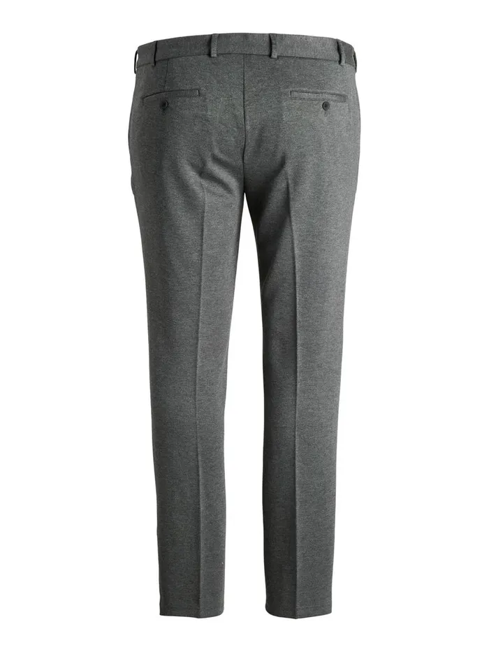 Trousers JACK and JONES Mens SLIM FIT PLUS SIZE CHINOS Grey Grey Melange