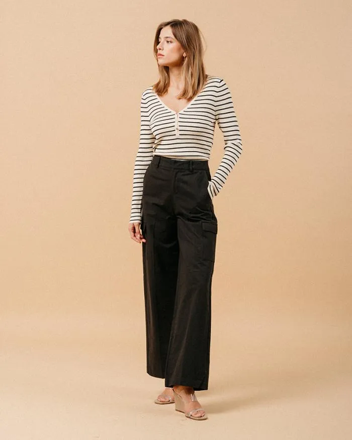 TROUSERS NOIR MATEO Shop Grace and Mila HighWaisted Trousers