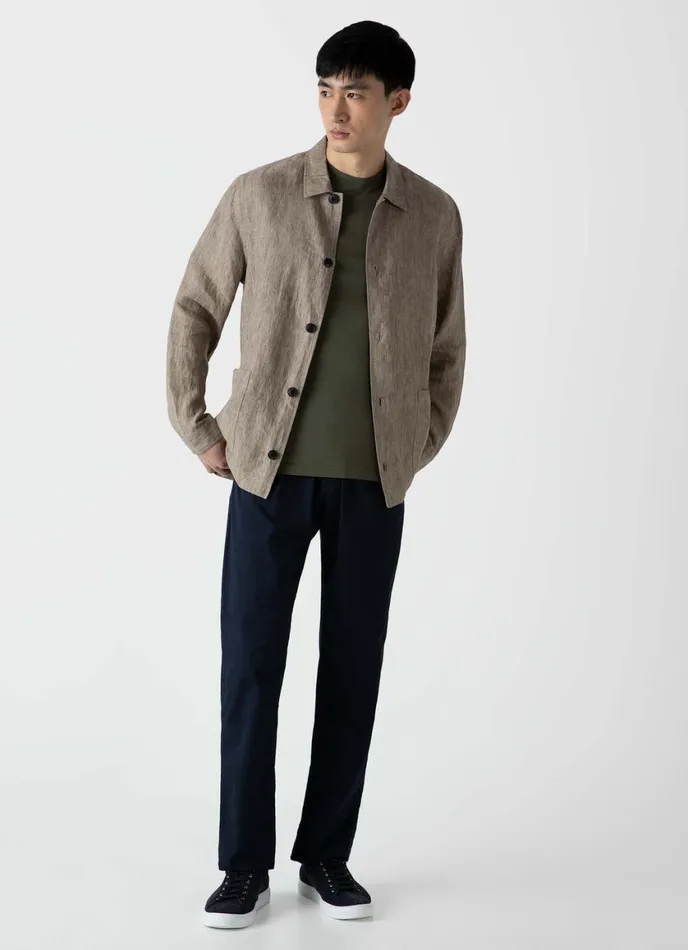 Twill Drawstring Trouser Navy Men SUNSPEL Pants