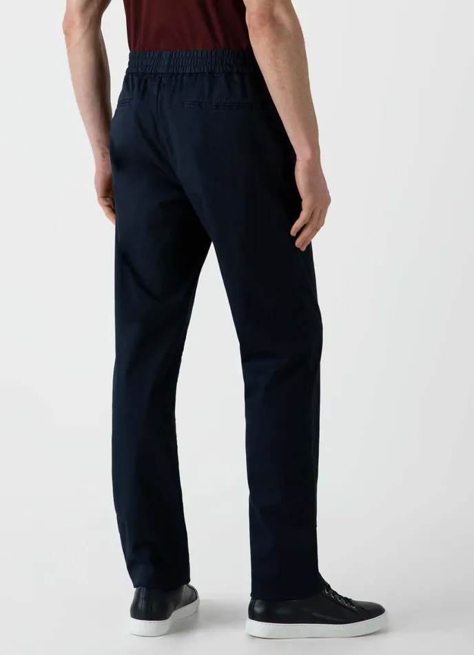 Twill Drawstring Trouser Navy Men SUNSPEL Pants