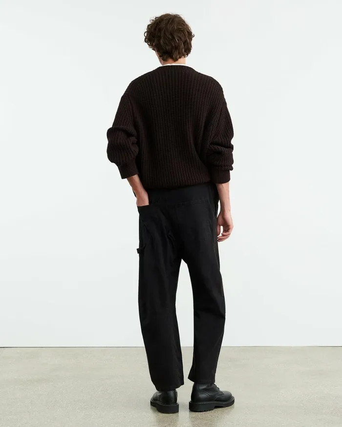 TYLER SWEATER Dark Brown Men Nili Lotan Sweaters