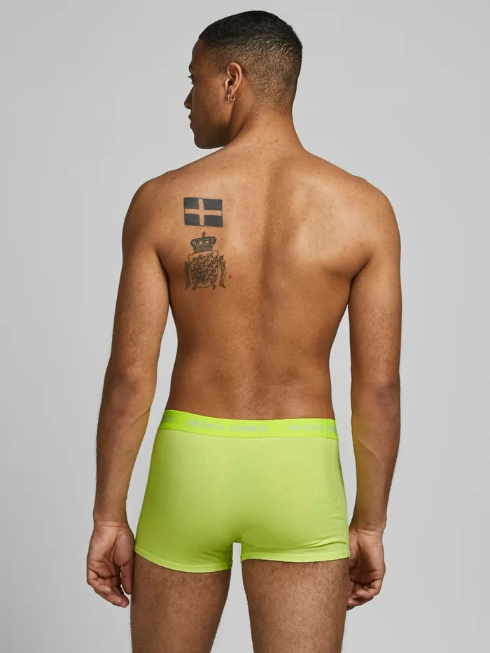 Underwear JACK and JONES Mens 7PACK LOGO TRUNKS Pastel Flame Orange Gift Ideas