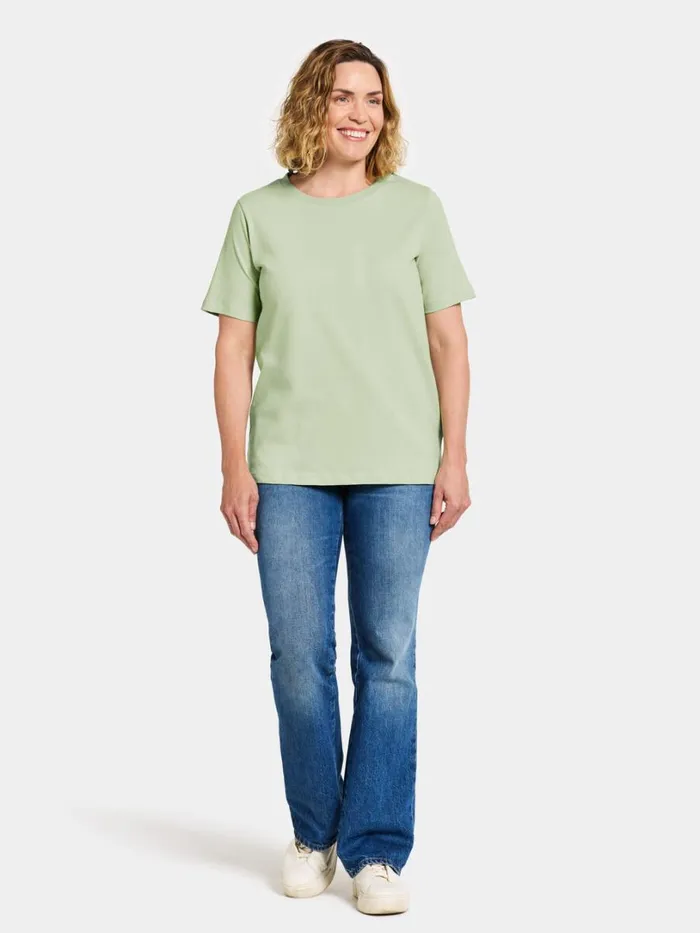 Unni Tshirt Soft Green Women Didriksons Tshirts