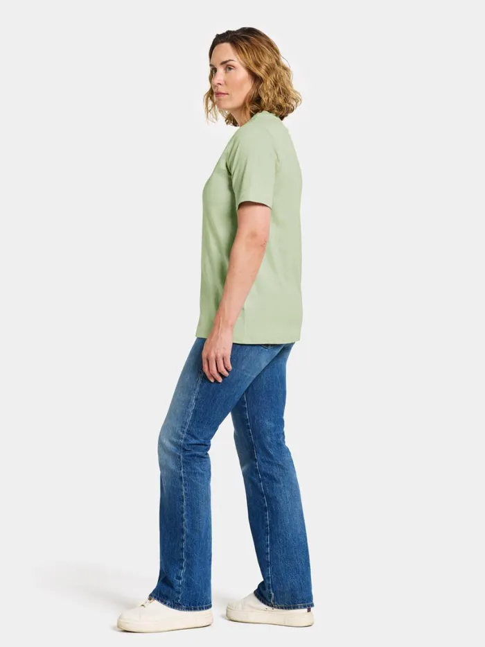 Unni Tshirt Soft Green Women Didriksons Tshirts