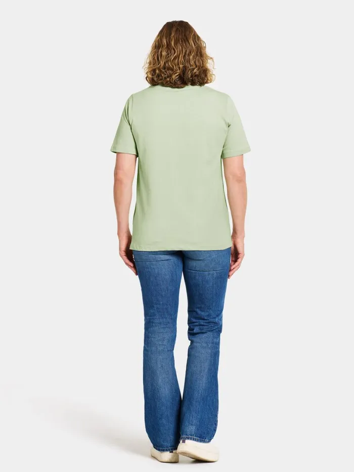 Unni Tshirt Soft Green Women Didriksons Tshirts