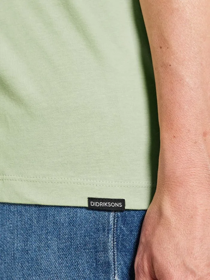 Unni Tshirt Soft Green Women Didriksons Tshirts
