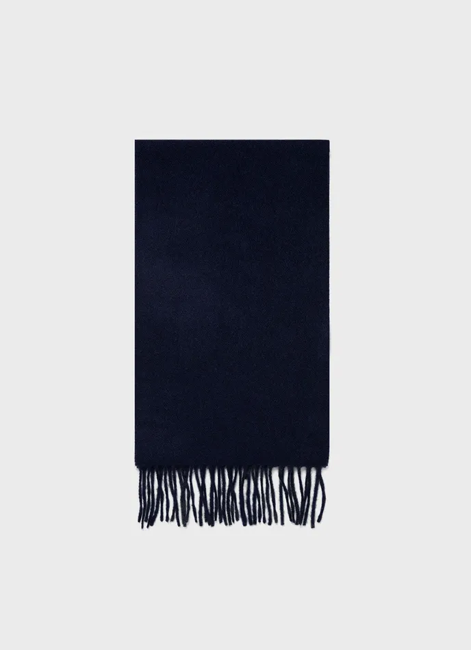 ussunspel Hats Scarves and Gloves MenWomen Cashmere Woven Scarf Navy