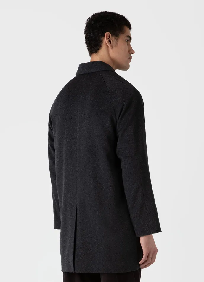 ussunspel Jackets and Coats Men Cashmere Car Coat Charcoal Melange ussunspel Jackets and Coats Men Cashmere Car Coat Charcoal Melange