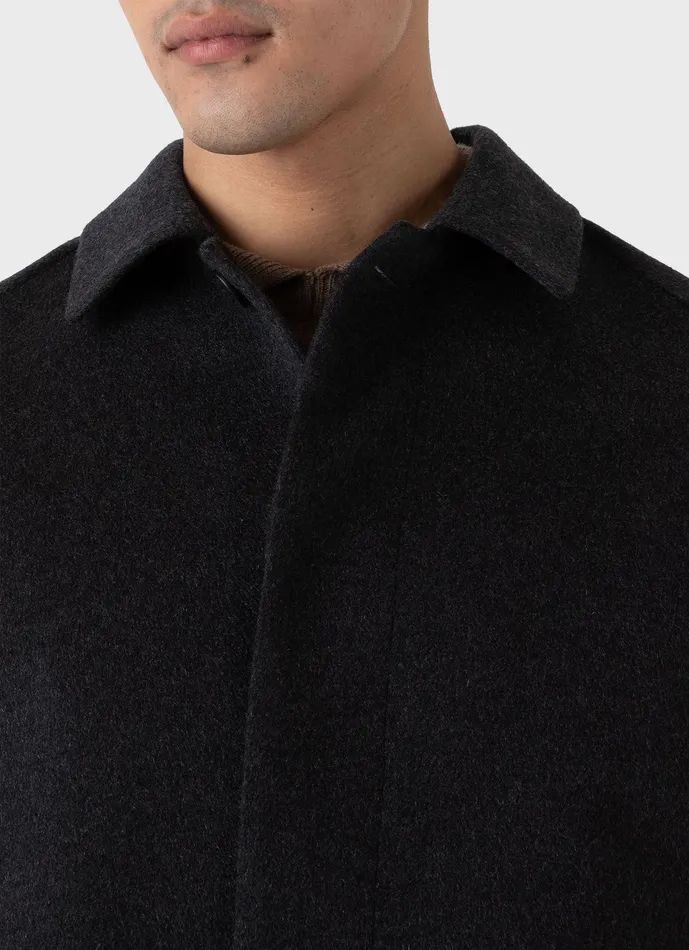 ussunspel Jackets and Coats Men Cashmere Car Coat Charcoal Melange ussunspel Jackets and Coats Men Cashmere Car Coat Charcoal Melange