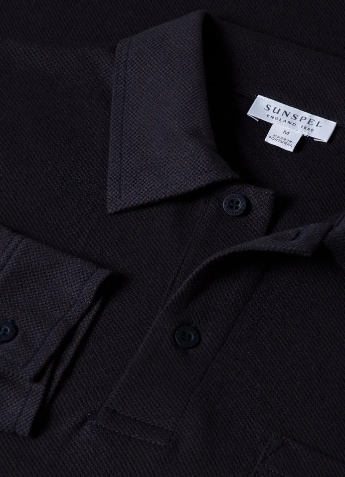 ussunspel Polo Shirts Men Long Sleeve Riviera Polo Shirt Navy ussunspel Polo Shirts Men Long Sleeve Riviera Polo Shirt Navy