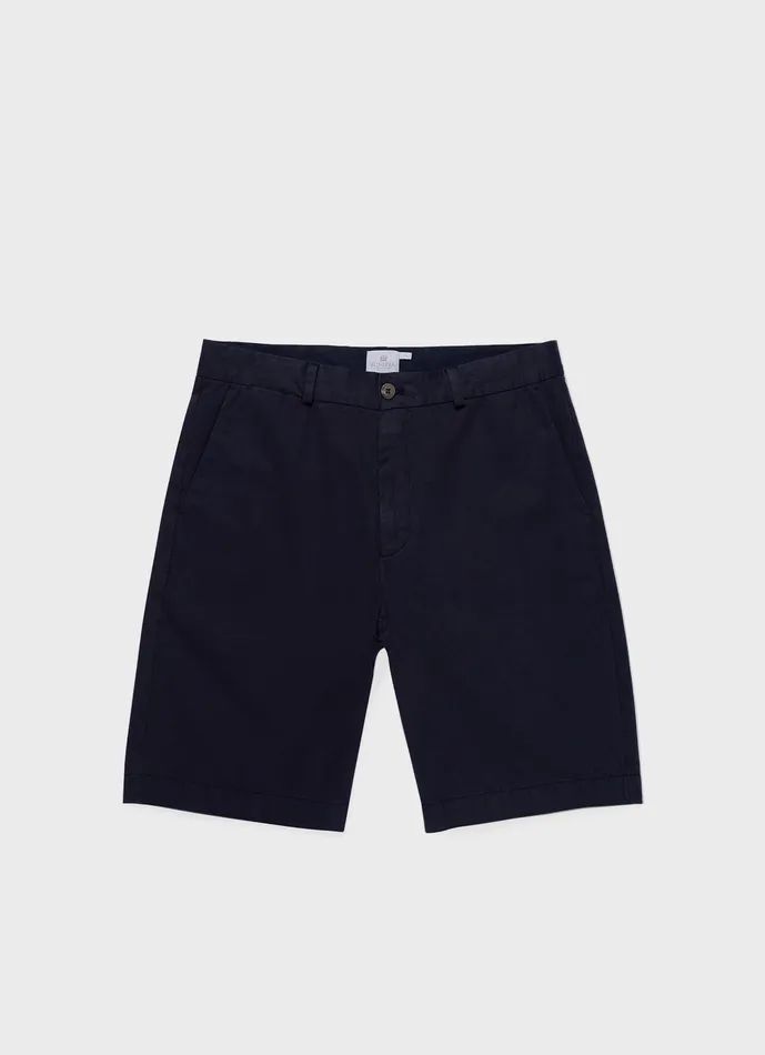 ussunspel Shorts Men Stretch Cotton Twill Chino Shorts Navy