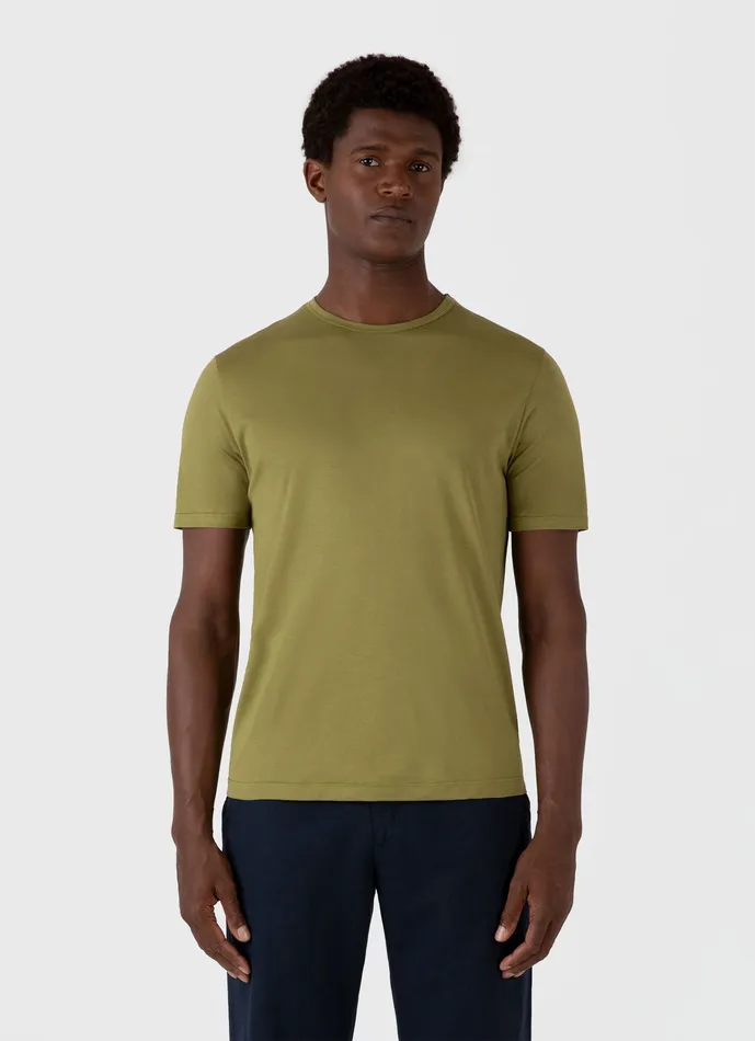 ussunspel Tshirts Men Classic Tshirt Matcha Green ussunspel Tshirts Men Classic Tshirt Matcha Green