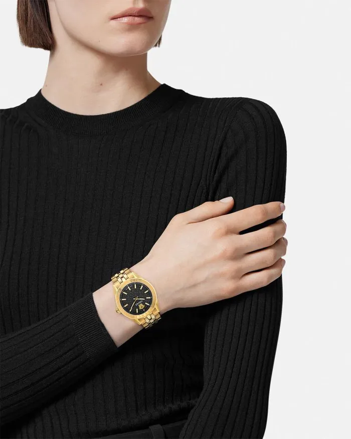VCode Lady Watch Blackgold Women Versace Watches