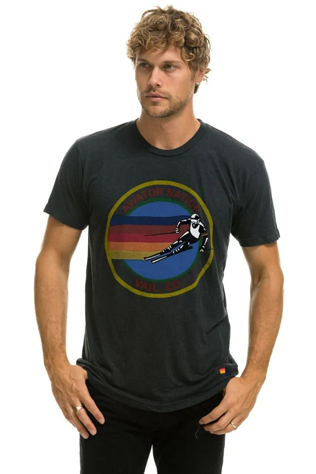 Vail Tee 8211 Charcoal WomenMen Aviator Nation Tees