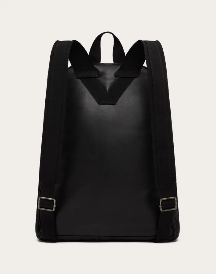 Valentino Backpacks Man Valentino Garavani Noir Nappa Leather Backpack For Man In Black Black Valentino Backpacks Man Valentino Garavani Noir Nappa Leather Backpack For Man In Black Black