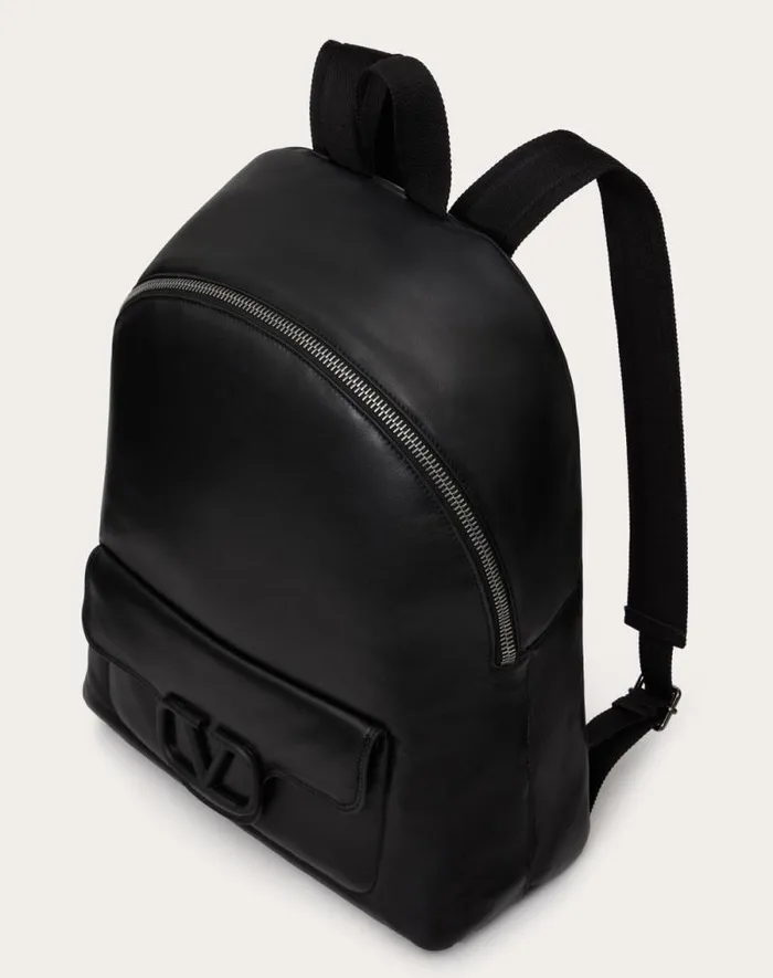 Valentino Backpacks Man Valentino Garavani Noir Nappa Leather Backpack For Man In Black Black Valentino Backpacks Man Valentino Garavani Noir Nappa Leather Backpack For Man In Black Black