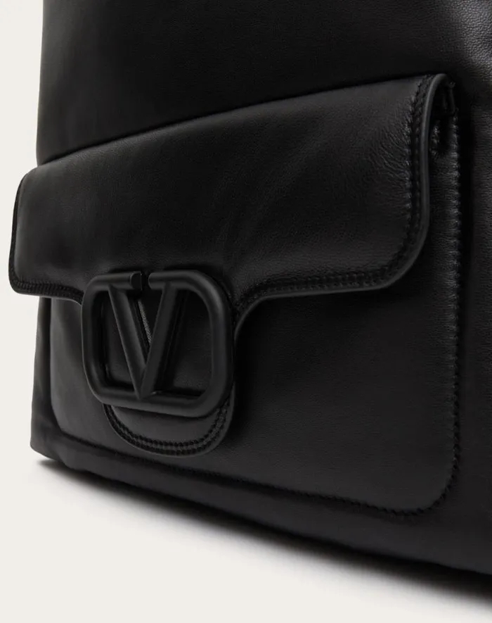 Valentino Backpacks Man Valentino Garavani Noir Nappa Leather Backpack For Man In Black Black Valentino Backpacks Man Valentino Garavani Noir Nappa Leather Backpack For Man In Black Black
