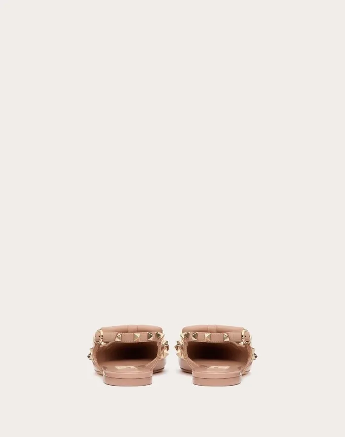 Valentino Ballerinas Woman Rockstud Bow Slingback Ballerinas In Patent Leather For Woman In Rose Cannelle Rose Cannelle Valentino Ballerinas Woman Rockstud Bow Slingback Ballerinas In Patent Leather For Woman In Rose Cannelle Rose Cannelle
