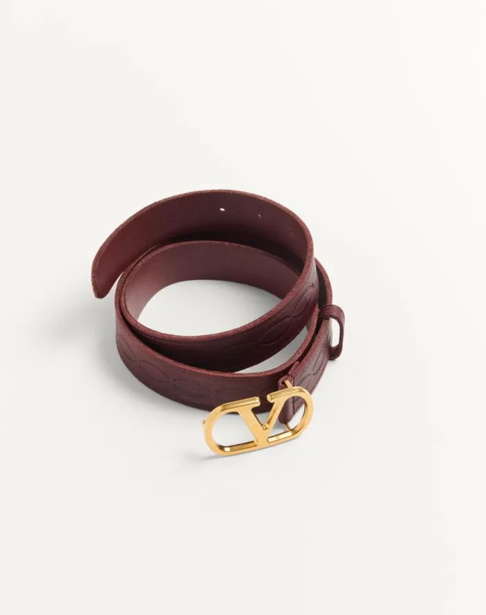 Valentino Belts Man Vlogo Signature Calfskin Belt 30 Mm For Man In Dark Aubergine Dark Aubergine Valentino Belts Man Vlogo Signature Calfskin Belt 30 Mm For Man In Dark Aubergine Dark Aubergine