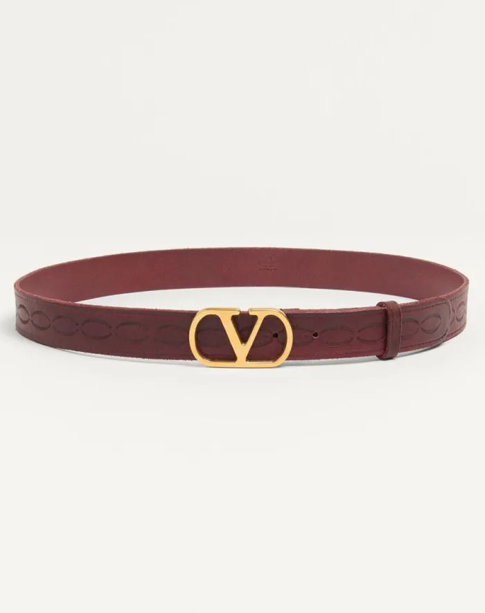 Valentino Belts Man Vlogo Signature Calfskin Belt 30 Mm For Man In Dark Aubergine Dark Aubergine Valentino Belts Man Vlogo Signature Calfskin Belt 30 Mm For Man In Dark Aubergine Dark Aubergine