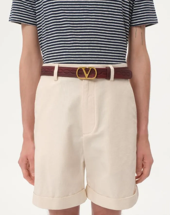Valentino Belts Man Vlogo Signature Calfskin Belt 30 Mm For Man In Dark Aubergine Dark Aubergine Valentino Belts Man Vlogo Signature Calfskin Belt 30 Mm For Man In Dark Aubergine Dark Aubergine