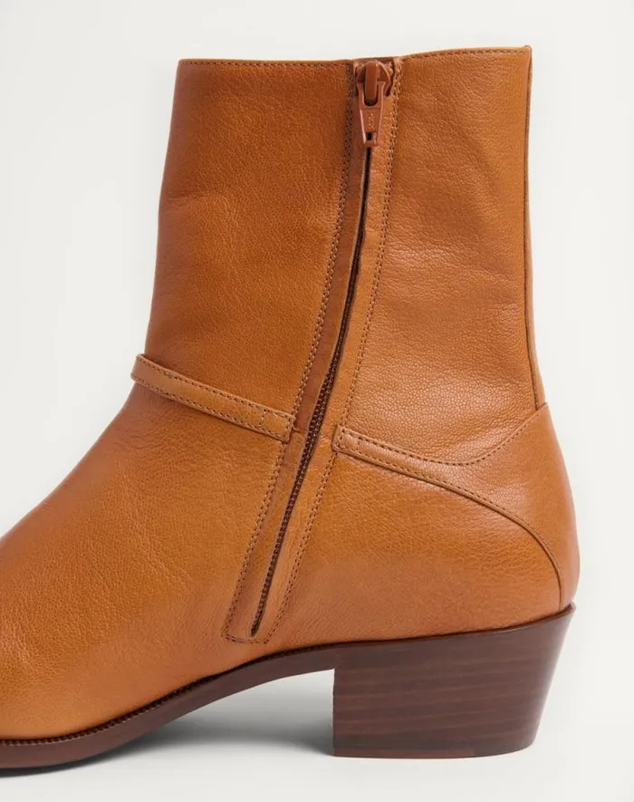 Valentino Boots Man Pat Ankle Boot In Kidskin For Man In Roasted Pecan Roasted Pecan Valentino Boots Man Pat Ankle Boot In Kidskin For Man In Roasted Pecan Roasted Pecan