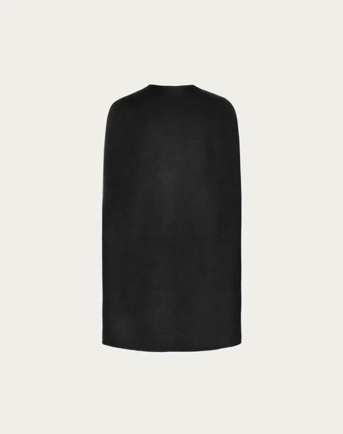 Valentino Coats And Outerwear Woman Compact Drap Cape For Woman In Comfit Comfit Valentino Coats And Outerwear Woman Compact Drap Cape For Woman In Comfit Comfit