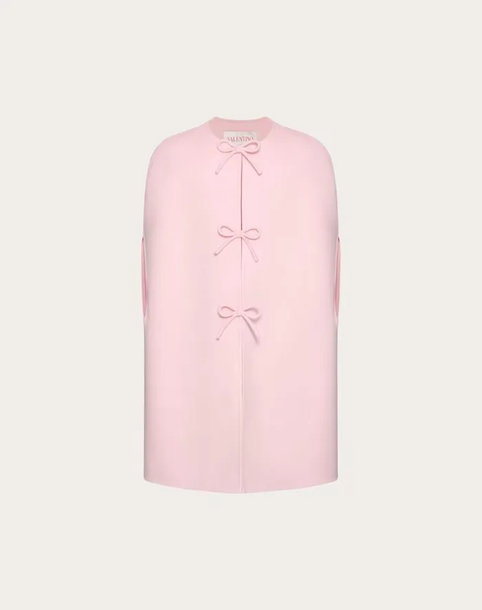 Valentino Coats And Outerwear Woman Compact Drap Cape For Woman In Comfit Comfit Valentino Coats And Outerwear Woman Compact Drap Cape For Woman In Comfit Comfit