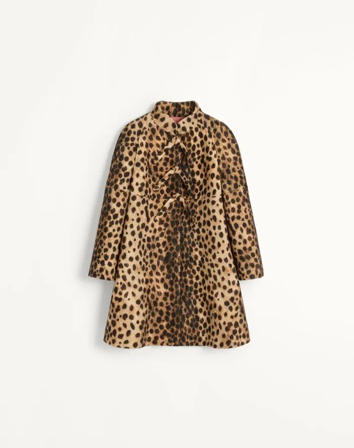 Valentino Coats And Outerwear Woman Jaguar Spots Printed Wool Cloth Coat For Woman In Animal Print Animal Print Valentino Coats And Outerwear Woman Jaguar Spots Printed Wool Cloth Coat For Woman In Animal Print Animal Print