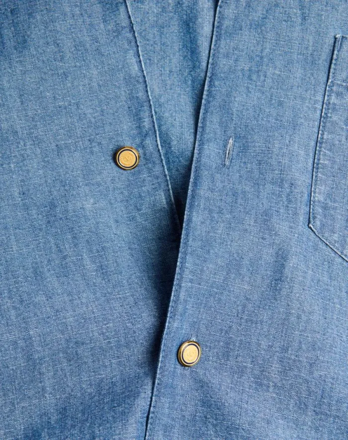Valentino Denim Man Denim Bowling Shirt For Man In Denim Denim Valentino Denim Man Denim Bowling Shirt For Man In Denim Denim
