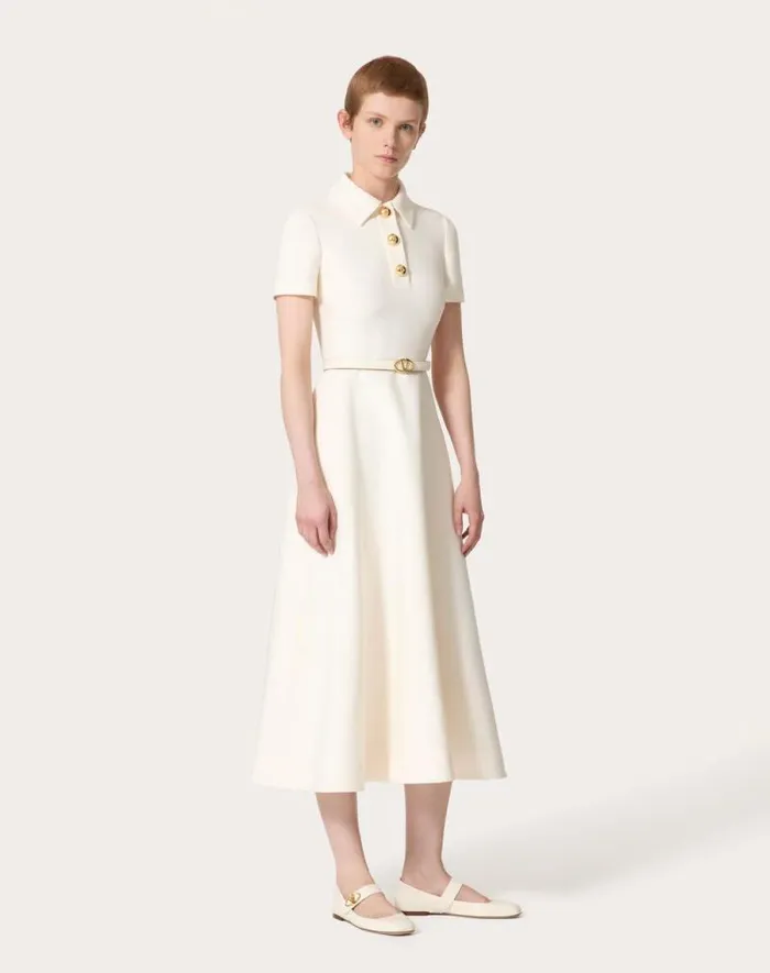 Valentino Dresses Woman Crepe Couture Midi Dress For Woman In Red Red Valentino Dresses Woman Crepe Couture Midi Dress For Woman In Red Red