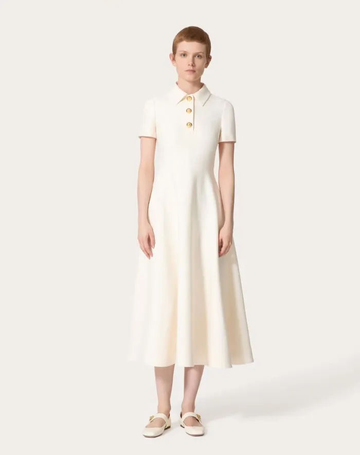 Valentino Dresses Woman Crepe Couture Midi Dress For Woman In Red Red Valentino Dresses Woman Crepe Couture Midi Dress For Woman In Red Red