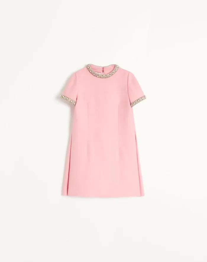Valentino Dresses Woman Embroidered Crepe Couture Short Dress For Woman In Ivorymulticolor Ivorymulticolor Valentino Dresses Woman Embroidered Crepe Couture Short Dress For Woman In Ivorymulticolor Ivorymulticolor