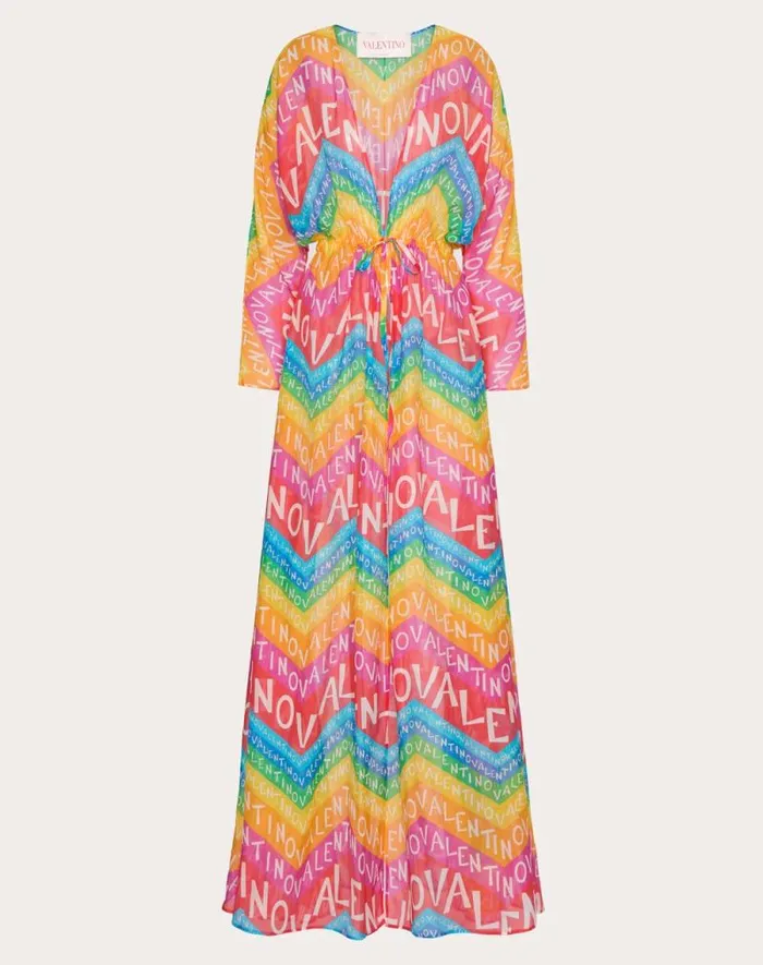 Valentino Dresses Woman Valentino Chevron Muslin Evening Dress 24 For Woman In Multicolor Multicolor Valentino Dresses Woman Valentino Chevron Muslin Evening Dress 24 For Woman In Multicolor Multicolor
