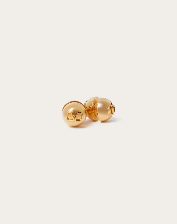 Valentino Jewelry Woman Vlogo Signature Metal Earrings For Woman In Gold Gold Valentino Jewelry Woman Vlogo Signature Metal Earrings For Woman In Gold Gold