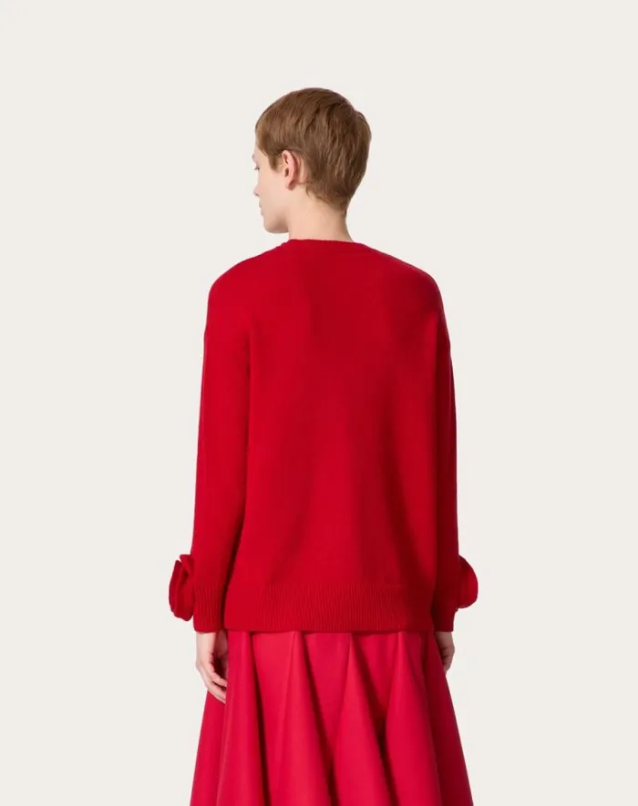Valentino Knitwear Woman Wool Sweater For Woman In Red Red