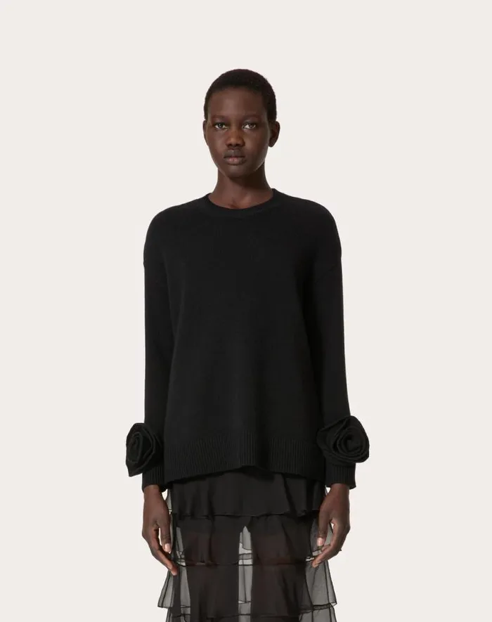 Valentino Knitwear Woman Wool Sweater For Woman In Red Red