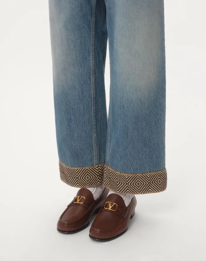 Valentino Laceups And Loafers Man Vlogo Signature Buffalo Loafer For Man In Black Black Valentino Laceups And Loafers Man Vlogo Signature Buffalo Loafer For Man In Black Black