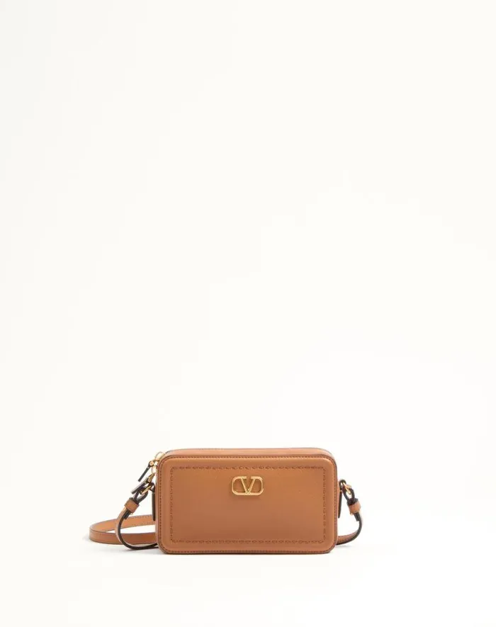 Valentino Mini Bags Woman Valentino Garavani Alltime Mini Shoulder Bag In Grainy Calfskin For Woman In Ivory Ivory Valentino Mini Bags Woman Valentino Garavani Alltime Mini Shoulder Bag In Grainy Calfskin For Woman In Ivory Ivory