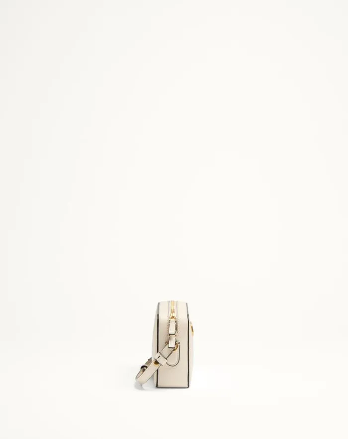 Valentino Mini Bags Woman Valentino Garavani Alltime Mini Shoulder Bag In Grainy Calfskin For Woman In Ivory Ivory Valentino Mini Bags Woman Valentino Garavani Alltime Mini Shoulder Bag In Grainy Calfskin For Woman In Ivory Ivory