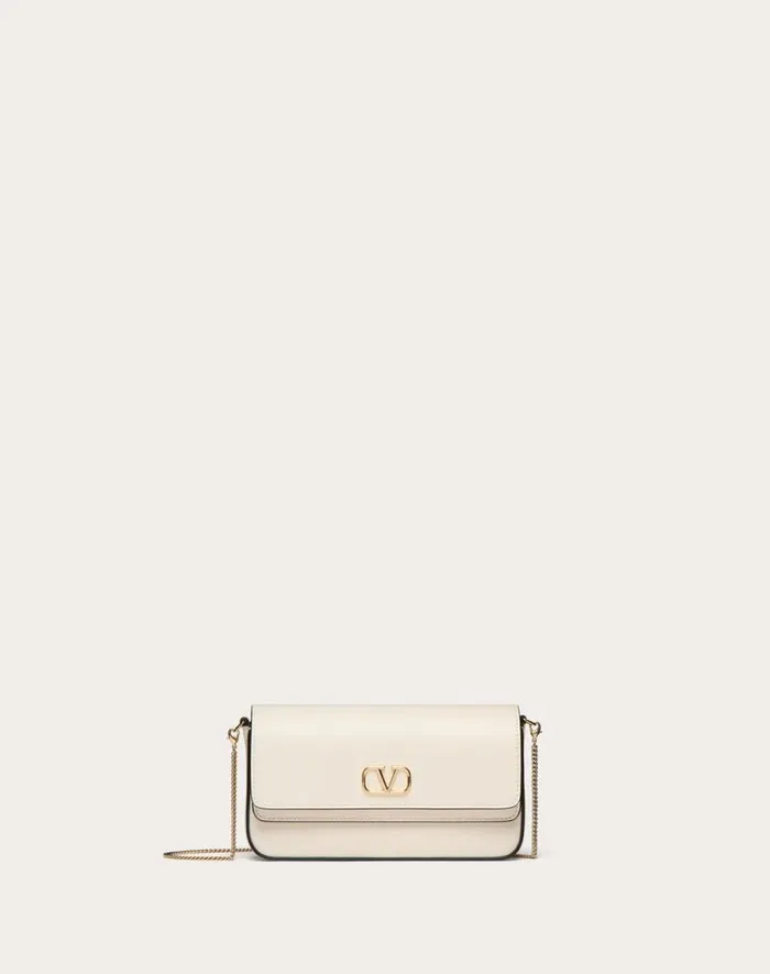 Valentino Mini Bags Woman Vlogo Signature Calfskin Mini Bag For Woman In Black Black Valentino Mini Bags Woman Vlogo Signature Calfskin Mini Bag For Woman In Black Black