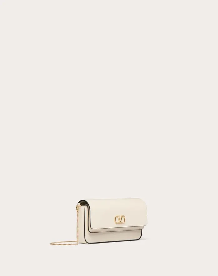 Valentino Mini Bags Woman Vlogo Signature Calfskin Mini Bag For Woman In Black Black Valentino Mini Bags Woman Vlogo Signature Calfskin Mini Bag For Woman In Black Black
