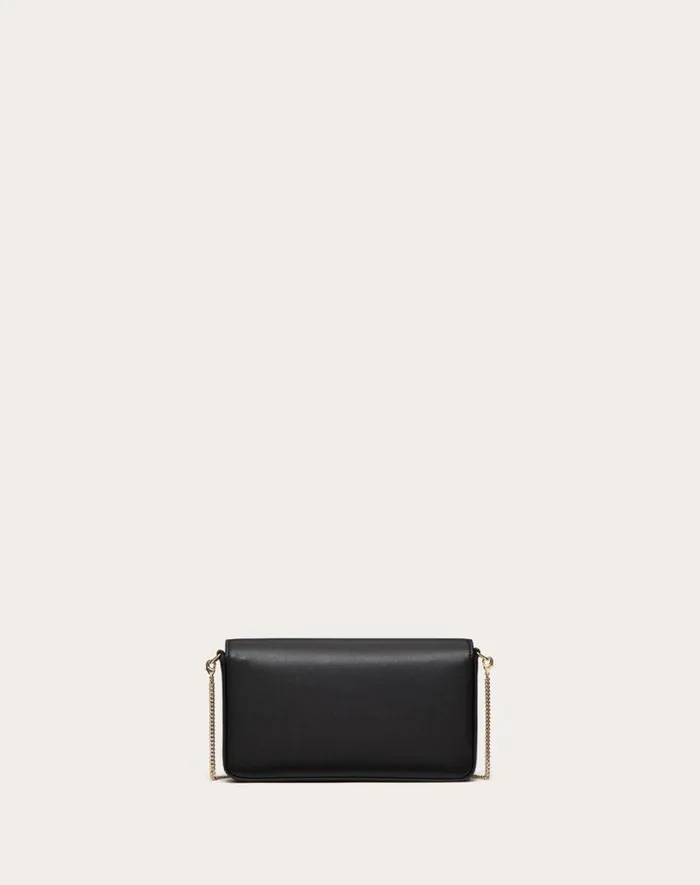Valentino Mini Bags Woman Vlogo Signature Calfskin Mini Bag For Woman In Black Black Valentino Mini Bags Woman Vlogo Signature Calfskin Mini Bag For Woman In Black Black