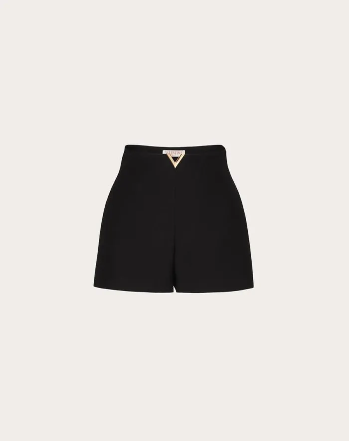 Valentino Pants And Shorts Woman Crepe Couture Shorts For Woman In Ivory Ivory Valentino Pants And Shorts Woman Crepe Couture Shorts For Woman In Ivory Ivory