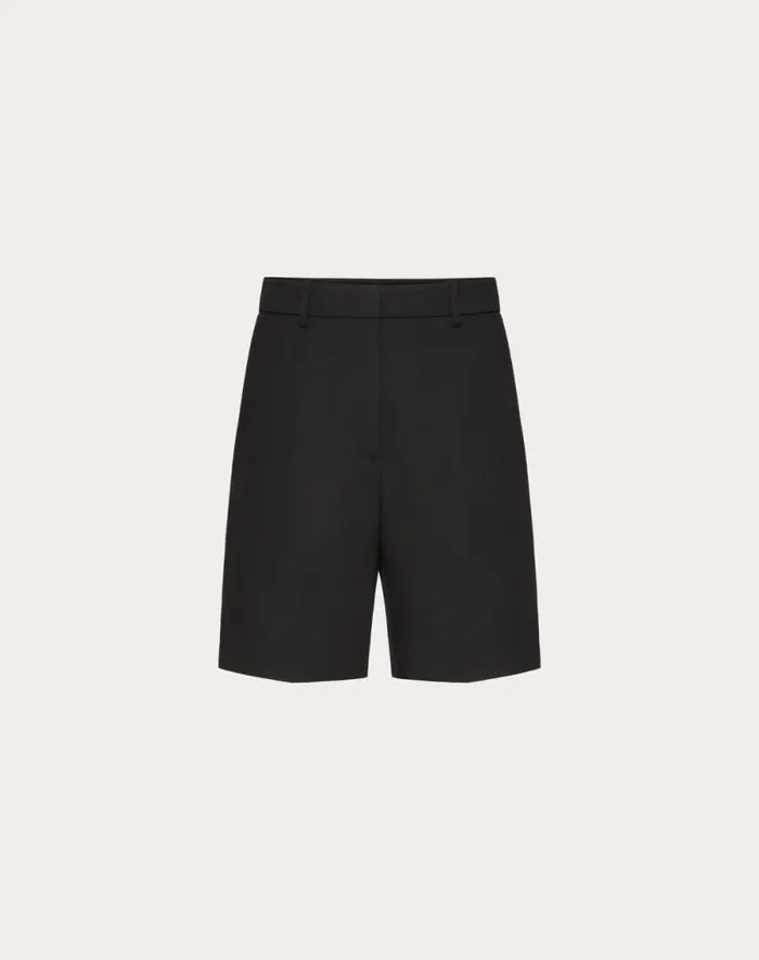 Valentino Pants And Shorts Woman Grisaille Bermuda Shorts For Woman In Black Black Valentino Pants And Shorts Woman Grisaille Bermuda Shorts For Woman In Black Black